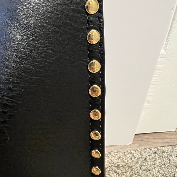 Elegant Black Tote Bag with Tassel EUC - Picture 5 of 9